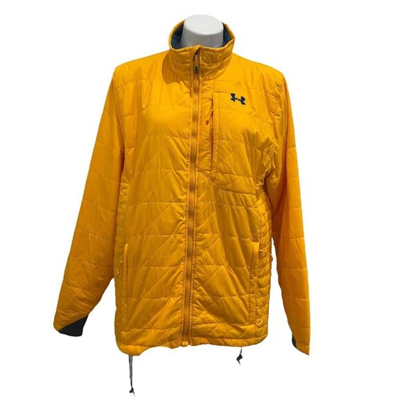 Under Armour Jackets & Blazers - Under Armour Storm1 Yellow Orange Packable, ColdGear Infrared Micro Jacket sz L